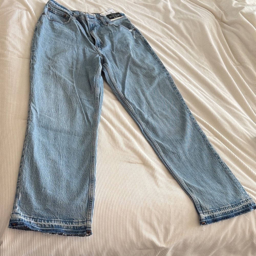 Abercrombie & Fitch Light Blue Straight Leg Jeans